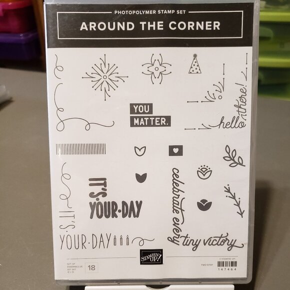 Stampin' Up! 'AROUND THE CORNER' Photopolymer Stamp Set (Used) - Picture 1 of 4
